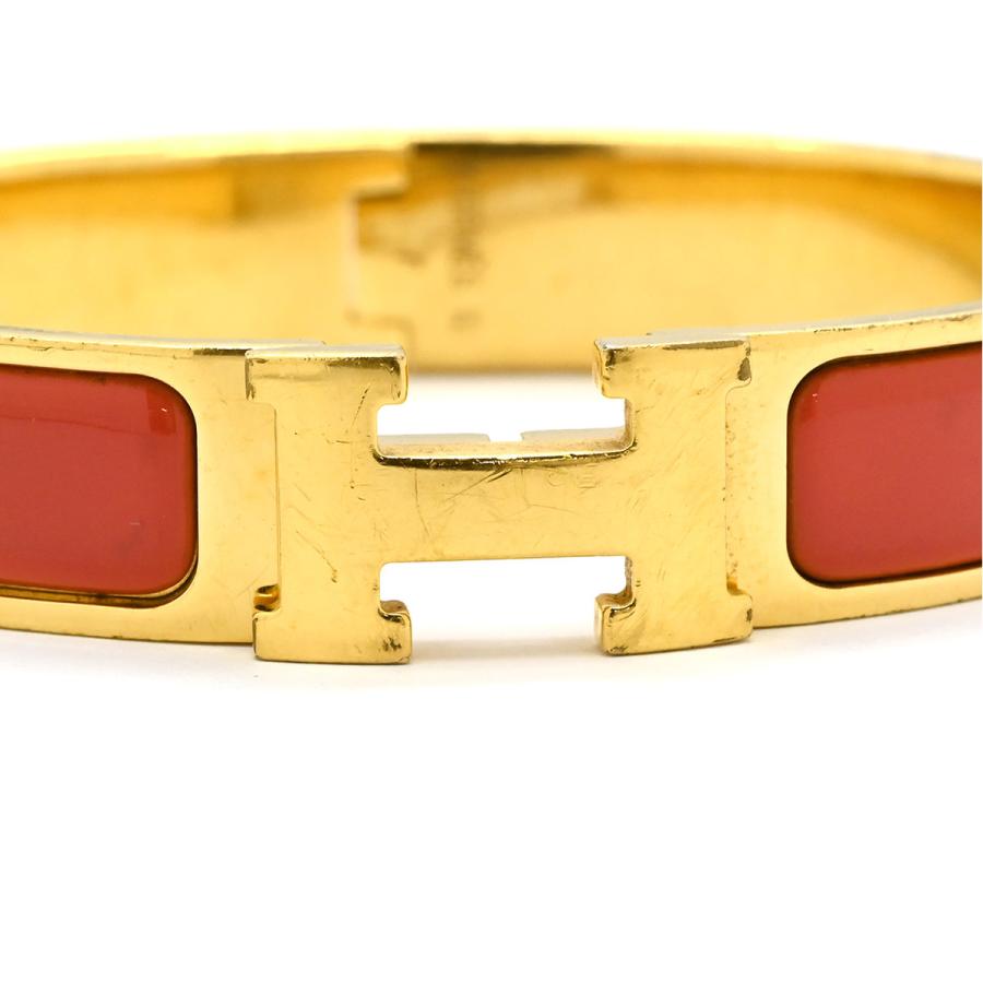 HERMES（エルメス） ブレスレット クリックH PM GP レッド Hブレス