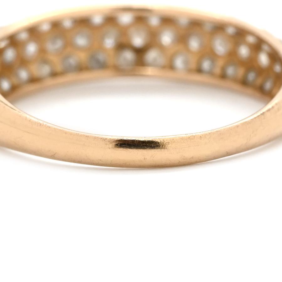 リング 指輪 ドーム型ダイヤリング ゴールド K18 Au750 PG 1.00ct