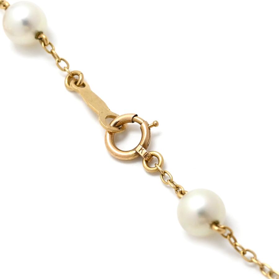 ミキモト ブレスレット パール ゴールド MIKIMOTO ステーションブレス