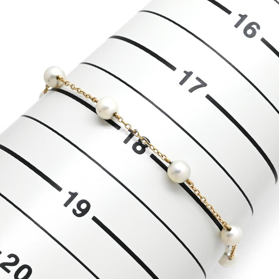 ミキモト ブレスレット パール ゴールド MIKIMOTO ステーションブレス
