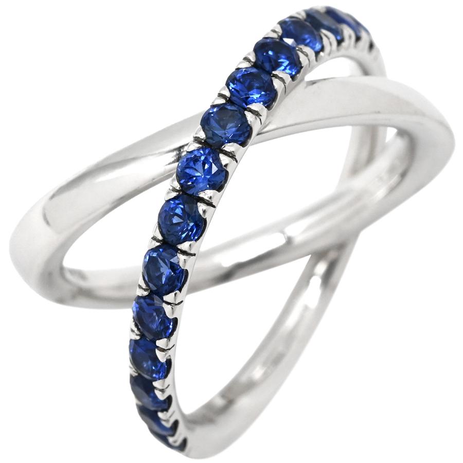 ミキモト リング 指輪 クロスオーバーリング シルバー MIKIMOTO Au750