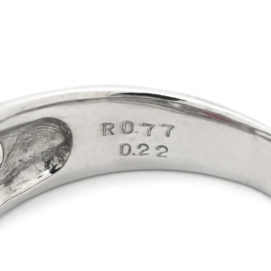 リング 指輪 ルビー 0.77ct ダイヤリング シルバー レッド 赤 1石