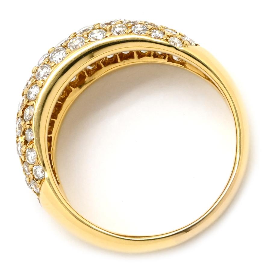 リング 指輪 ドーム型ダイヤリング ゴールド イエローゴールド K18