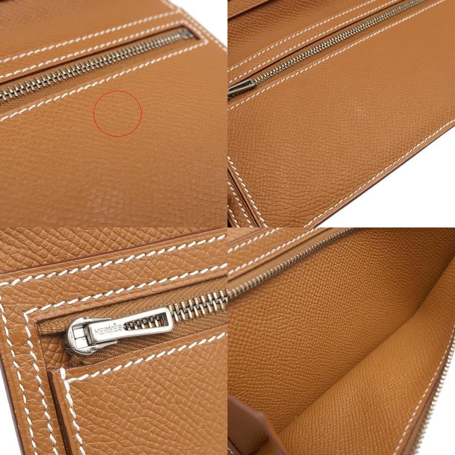HERMES（エルメス） 長財布 ベアンスフレ ヴォーエプソン ブラウン 茶 