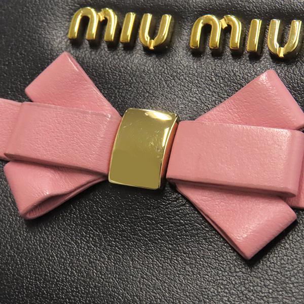 miu miu（ミュウミュウ） キーケース リボン付き キーケース カーフ