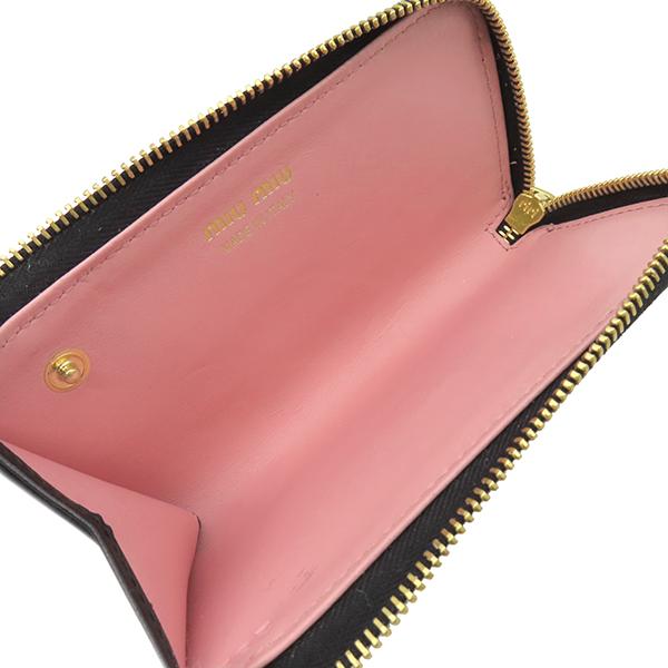 miu miu（ミュウミュウ） キーケース リボン付き キーケース カーフ