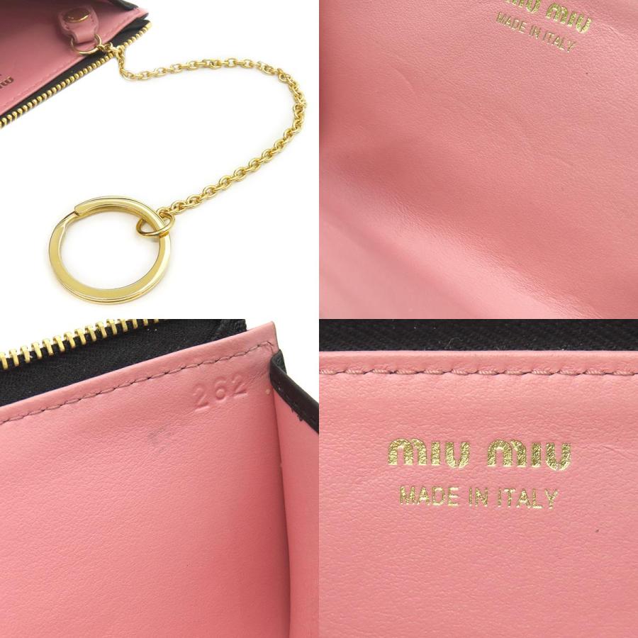 miu miu（ミュウミュウ） キーケース リボン付き キーケース カーフ 