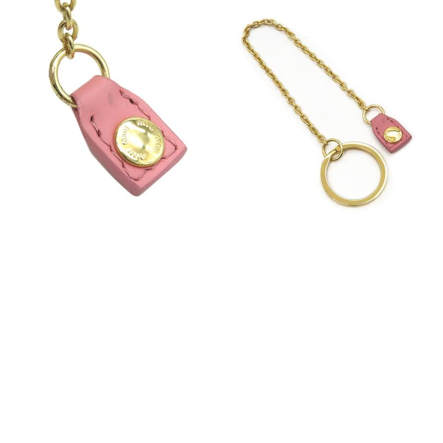 miu miu（ミュウミュウ） キーケース リボン付き キーケース カーフ
