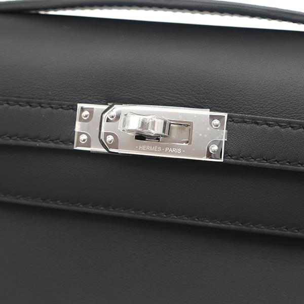 Kelly エルメス ハンドバッグ ポシェットケリー スイフト ブラック