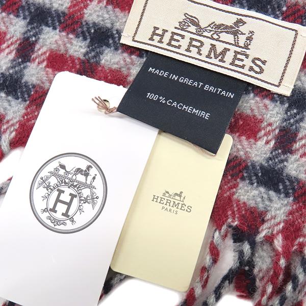 HERMES（エルメス） マフラー Hエコセ カシミヤ マルチカラー 新品 未