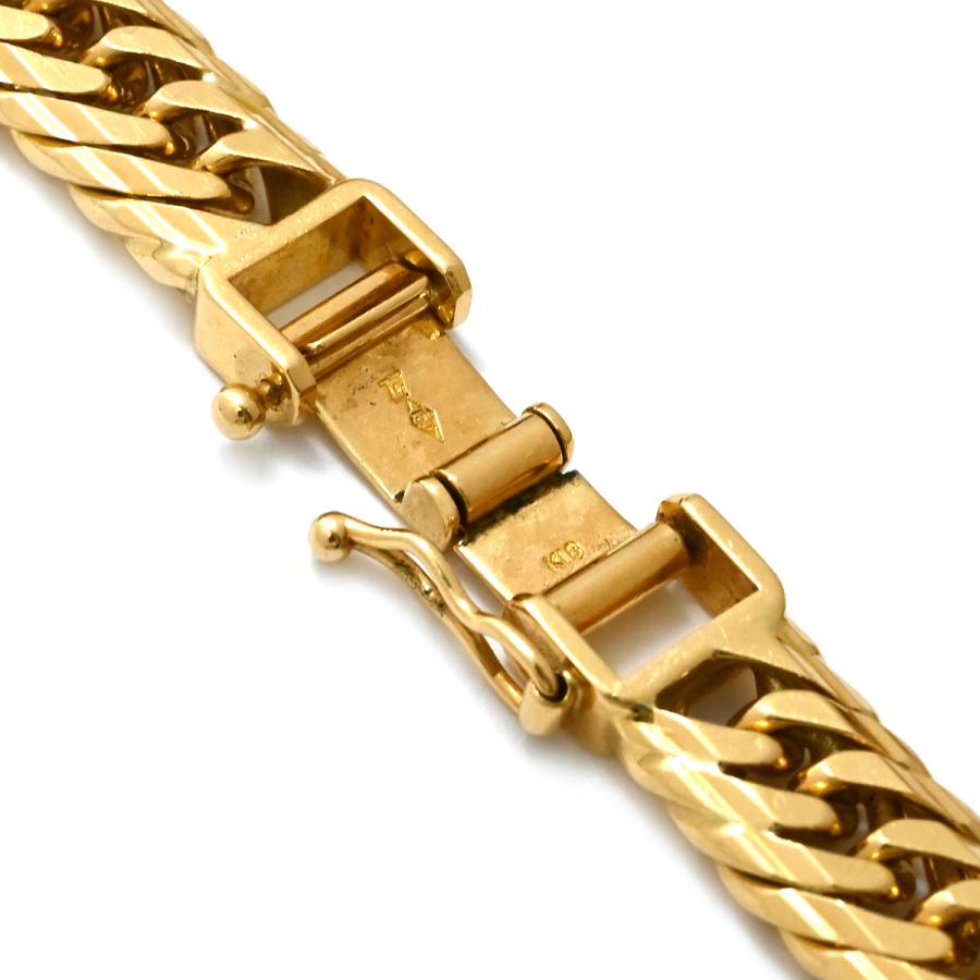 喜平 ブレスレット K18 18金 20.2cm 30.6g 16面 トリプル K18YG