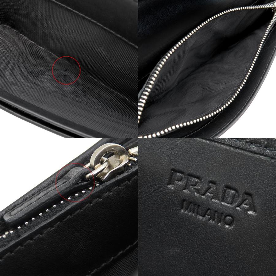 PRADA（プラダ） 長財布 イブニング ベア ナイロン ブラック ブラック
