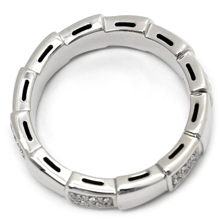 セルペンティ ブルガリ リング 指輪 ヴァイパー ダイヤモンド シルバー