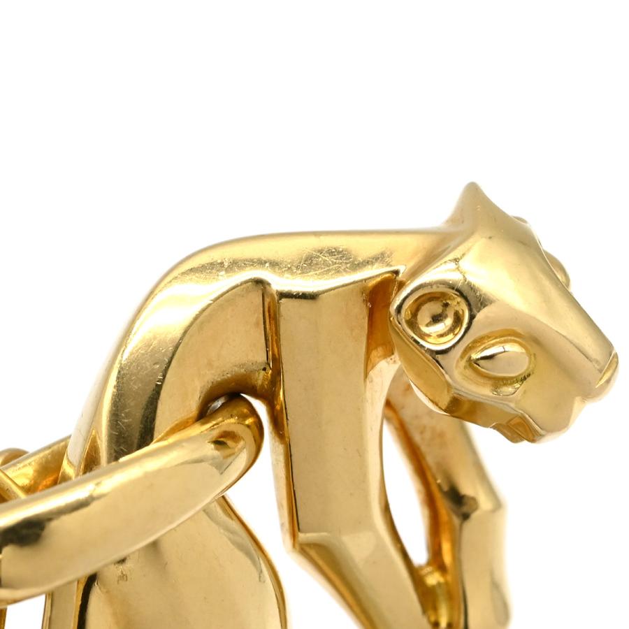 Cartier刻印 パンテールモチーフ ネックレストップ メタル素材 革紐付き PANTHERE DE CARTIER カルティエ ネックレス パンテール ドゥ パンサー