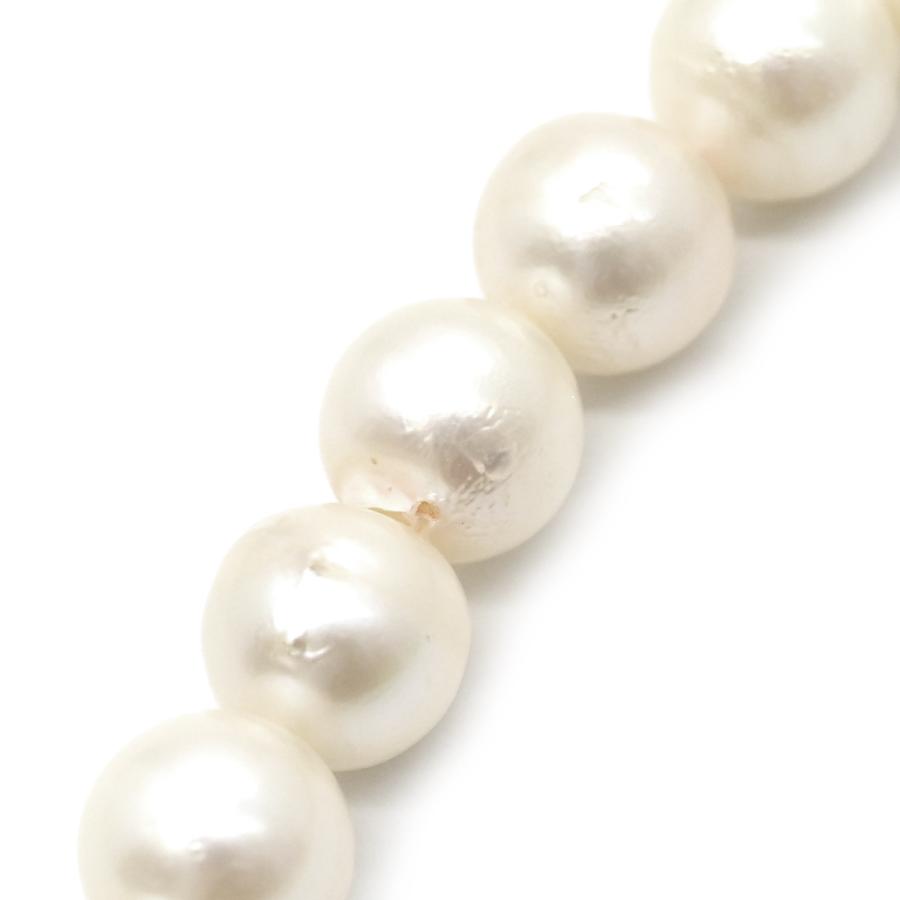 ネックレス パール 6.0mm-6.5mm ホワイト パールホワイト×シルバー 真珠 あこやパール 一連 アコヤ真珠 43.5cm ラウンドシェイプ_2