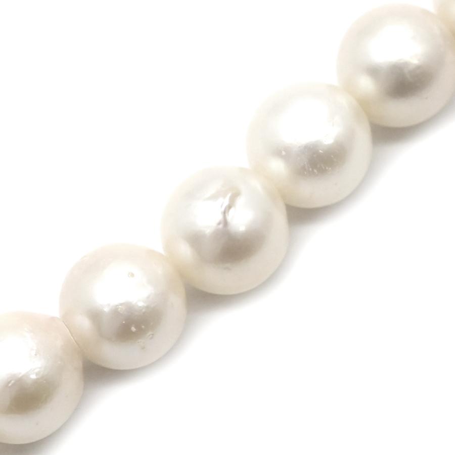 ネックレス パール 6.0mm-6.5mm ホワイト パールホワイト×シルバー 真珠 あこやパール 一連 アコヤ真珠 43.5cm ラウンドシェイプ_3