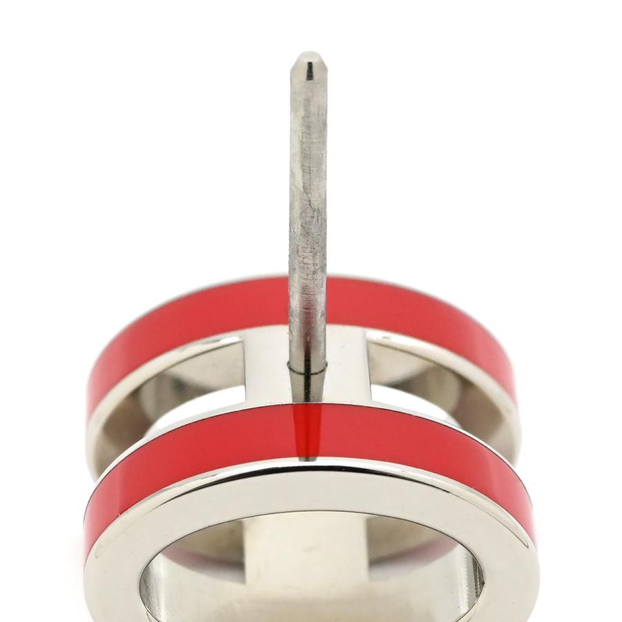 HERMES（エルメス） ピアス ポップアッシュ Hピアス GP レッド ポップ