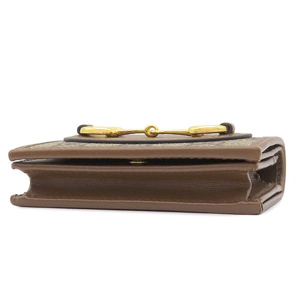 GG グッチ 二つ折り財布 ホースビット 1955 スモールウォレット レザー