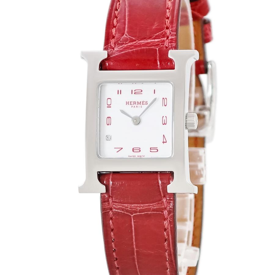 専用【可動品】エルメス 腕時計 Hウォッチ スクエア レディース 可動品 HERMES（エルメス） 【3年保証】 Hウォッチ PM HH1.210a H型 ホワイト
