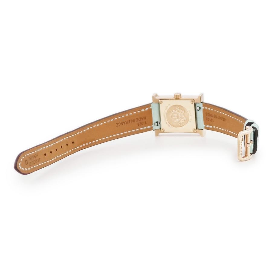 エルメス Hウォッチ TPM HH1.174 K18PG無垢 純正ダイヤ アマゾナイト H型 クオーツ レディース 腕時計 HERMES（エルメス） 【3年保証】 Hウォッチ TPM HH1.174 K18PG無垢