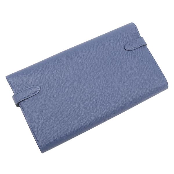 エルメス ケリーウォレット ブルーセレスト X刻印 長財布 プレゼント