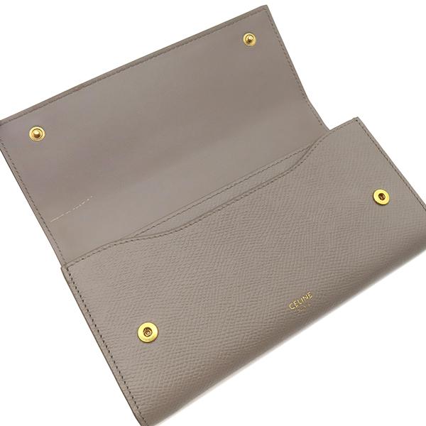 CELINE（セリーヌ） 二つ折り財布 ラージフラップ ウォレット カーフ