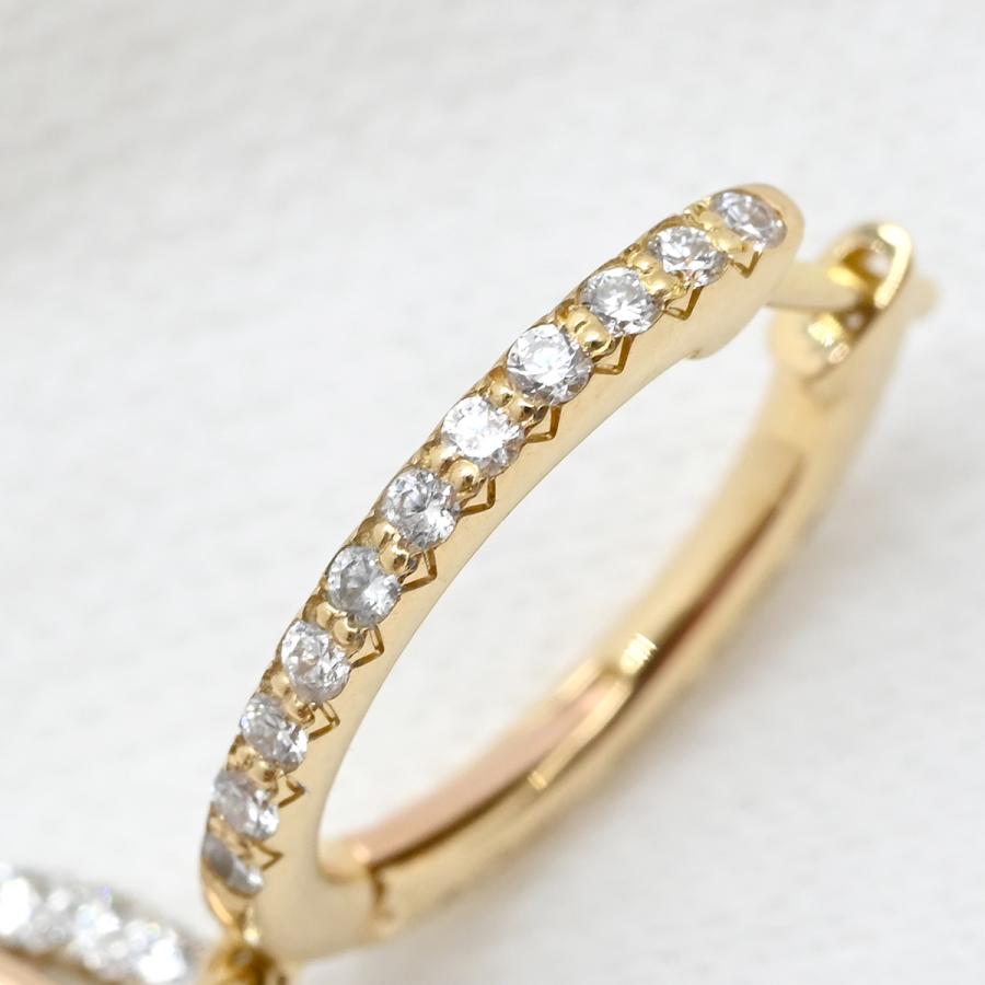 TRINITY（Cartier） カルティエ ピアス トリニティ セミパヴェ ダイヤ