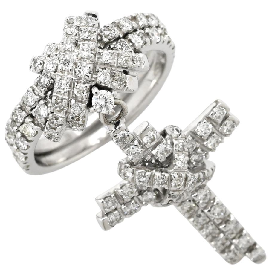 STAURINO FRATELLI リング 指輪 ダイヤモンド クロス シルバー