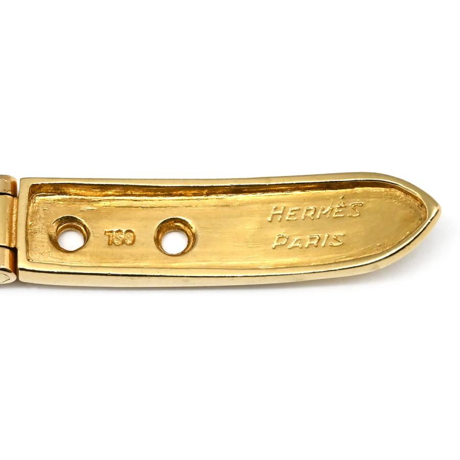 HERMES（エルメス） ブレスレット ブックルセリエ PM ダイヤ ゴールド