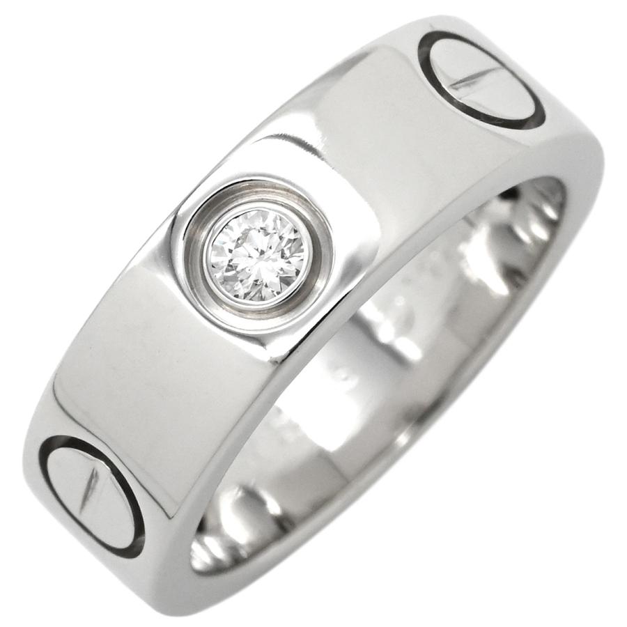 LOVE（Cartier） カルティエ リング 指輪 ラブリング ハーフダイヤ