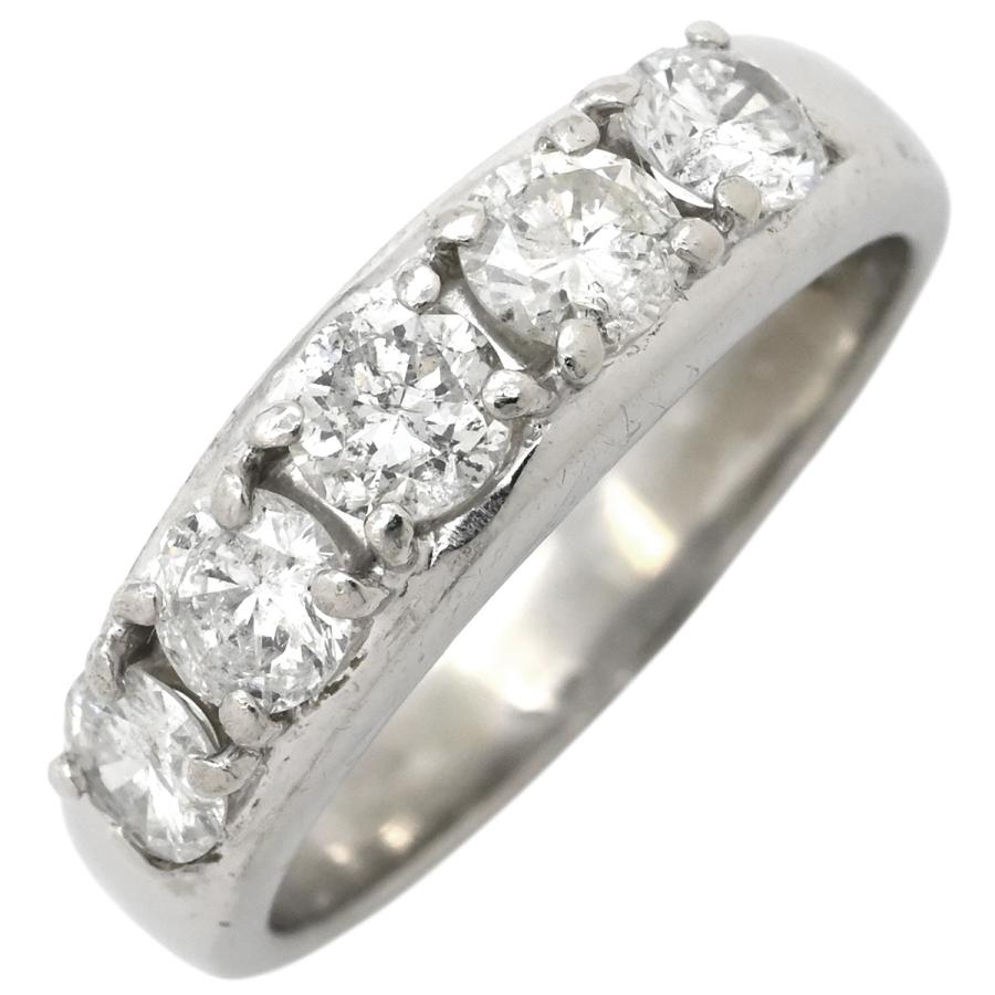 リング 指輪 ダイヤ 1.04ct シルバー プラチナシルバー Pt900 5P 5石 5 