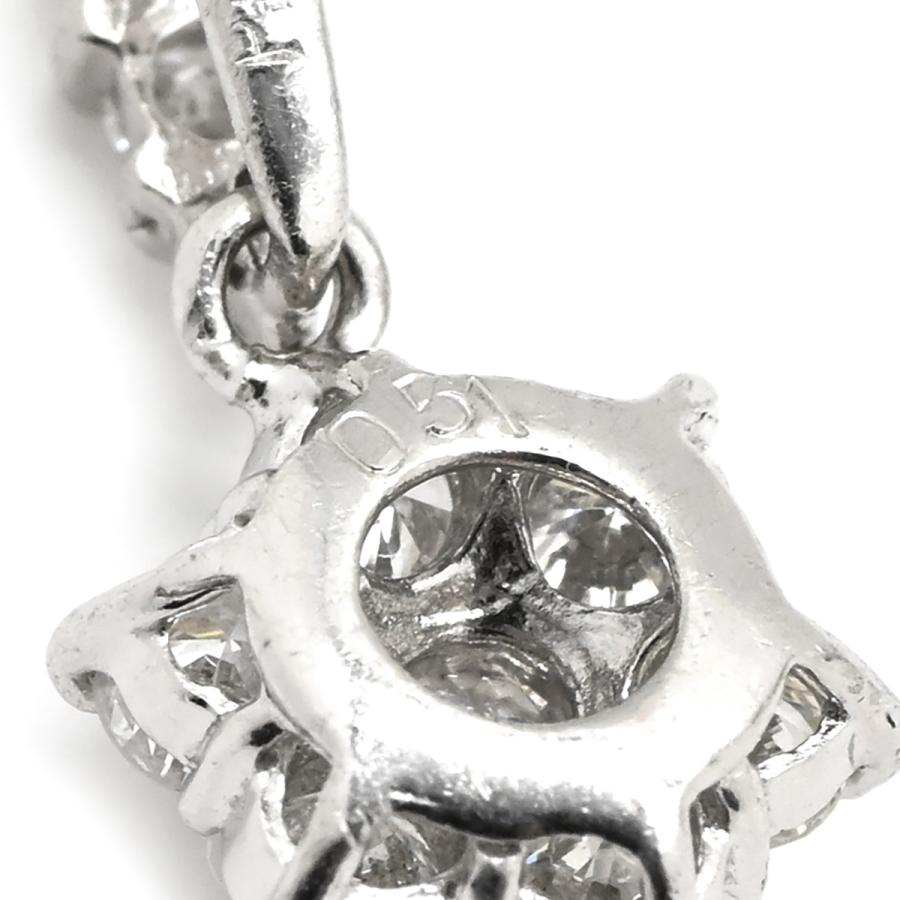 ペンダントトップ ダイヤモンド 0.51ct シルバー PT Pt900 プラチナ