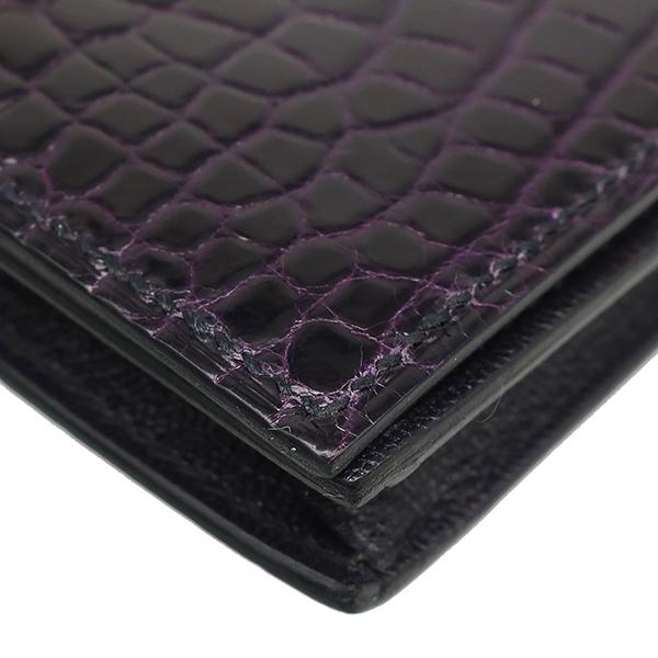 エルメス✨ベアン✨クラシック✨パープル✨ゴールド金具✨長財布