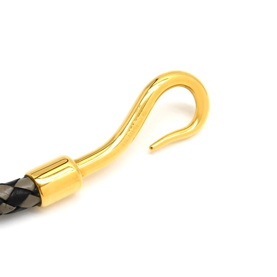 HERMES（エルメス） チョーカー ジャンボ レザー ブラック 二連