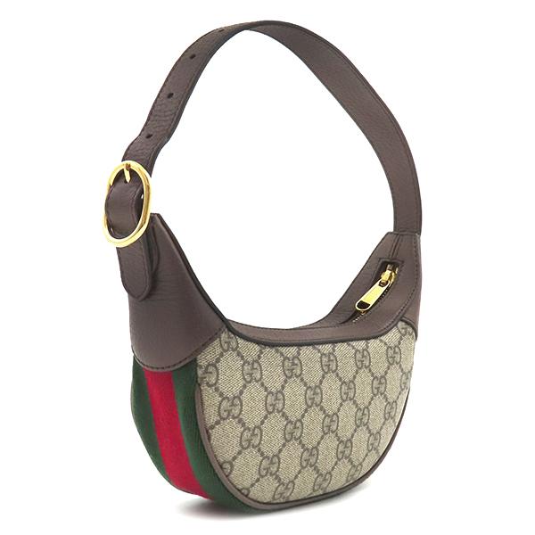 グッチ GUCCI ショルダーバッグ オフディア GG ミニ バッグ GGスプリームキャンバス ベージュ×エボニー ゴールド金具 ウェブストライプ 658551 【箱】【中古】 グッチ GUCCI ショルダーバッグ オフディア GG ミニ バッグ GG