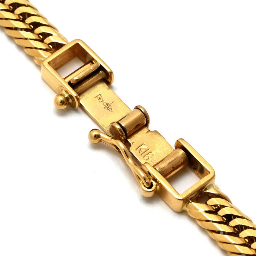 31/未使用品 K18 18金 12面トリプル 喜平ネックレス 約30.3ｇ K18 18金 喜平ネックレス 12面トリプル 300g UP 61cm 中折れ 15mm幅