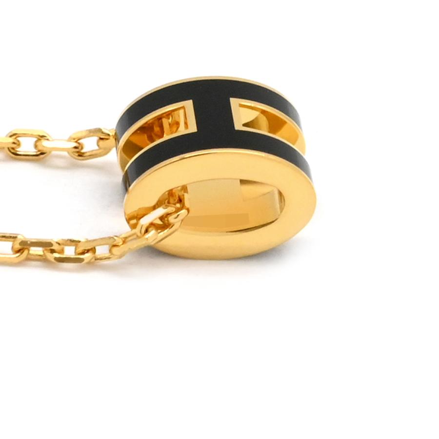 HERMES エルメス　グランアッシュチャーム　イエロー×ブラック　美品 HERMES（エルメス） ネックレス ポップアッシュ ミニ ペンダント GP