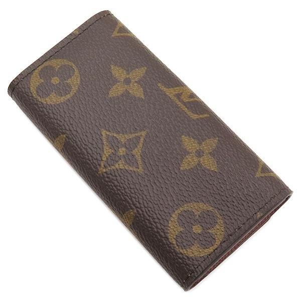 ルイヴィトン キーケース モノグラム ミュルティクレ4 茶 ブラウン 美品 LOUIS VUITTON（ルイ・ヴィトン） キーケース モノグラム