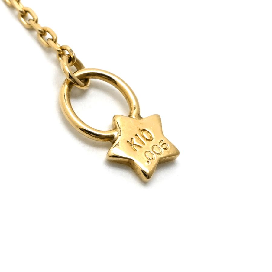 美品★スタージュエリー K10金 YG ブレスレット ダイヤモンド スタージュエリー ブレスレット ダイヤモンド チェーンブレス ゴールド