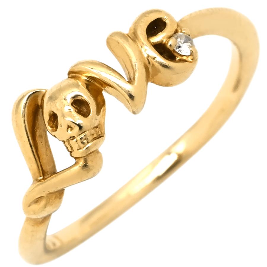 アガット リング 指輪 ゴールド イエローゴールド 10K 10金 1P 1石 1粒