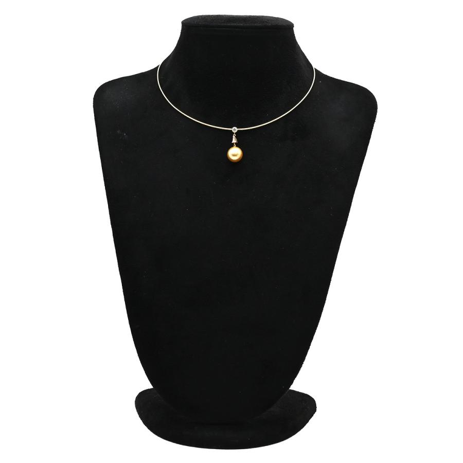 ミキモト ネックレス パール ゴールド ゴールデンパール×イエロー