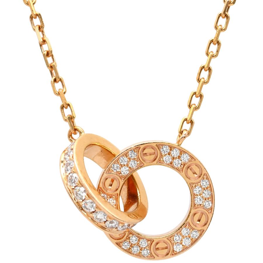LOVE（Cartier） カルティエ ネックレス ラブ Love パヴェ ダイヤ