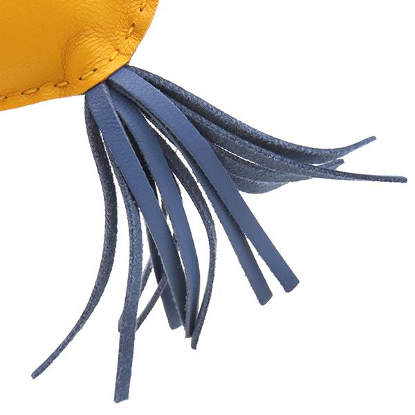 【美品】 HERMÈSロデオMM バッグチャーム アニョーミロ ブルー×イエロー HERMES（エルメス） バッグチャーム ロデオ ロデオMM アニョーミロ