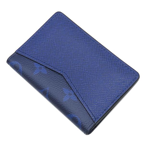 【5/12価格改定】LOUIS VUITTON 展示品級 ルイヴィトン オーガナイザー ドゥ ポッシュ モノグラム タイガラマ コバルト カードケース M30301 PVC レザー RFID確認済 ブルー ネイビー パスケース スタンプ付 LV ヴィトン 美品 SAランク 中古 鑑定済 ヴィトン財布 LOUIS VUITTON（ルイ・ヴィトン） カードケース タイガラマ