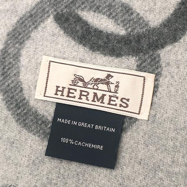 HERMES（エルメス） マフラー エニー モール カシミヤ グレー