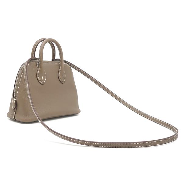 エルメス HERMES 2WAYバッグ ボリード1923 ミニ エバーカラー エトゥープ シルバー金具 新品 未使用 グレージュ ショルダー K刻印(2025年製) 【箱】【中古】 ボリード エルメス 2WAYバッグ ボリード1923 ミニ エバーカラー グレー
