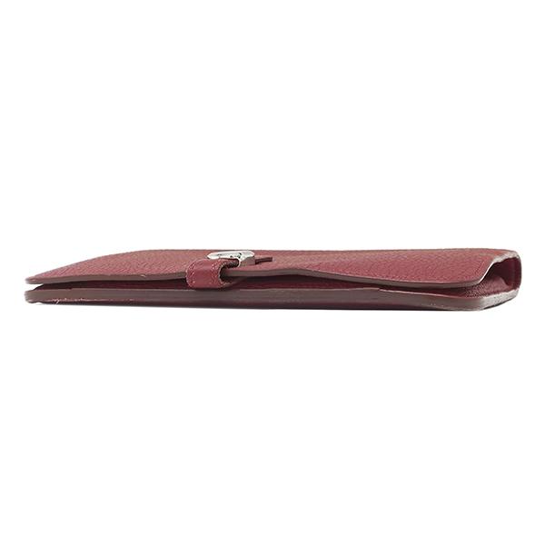 HERMES（エルメス） 長財布 ドゴン ドゴンGM トゴ レッド ルビー 赤