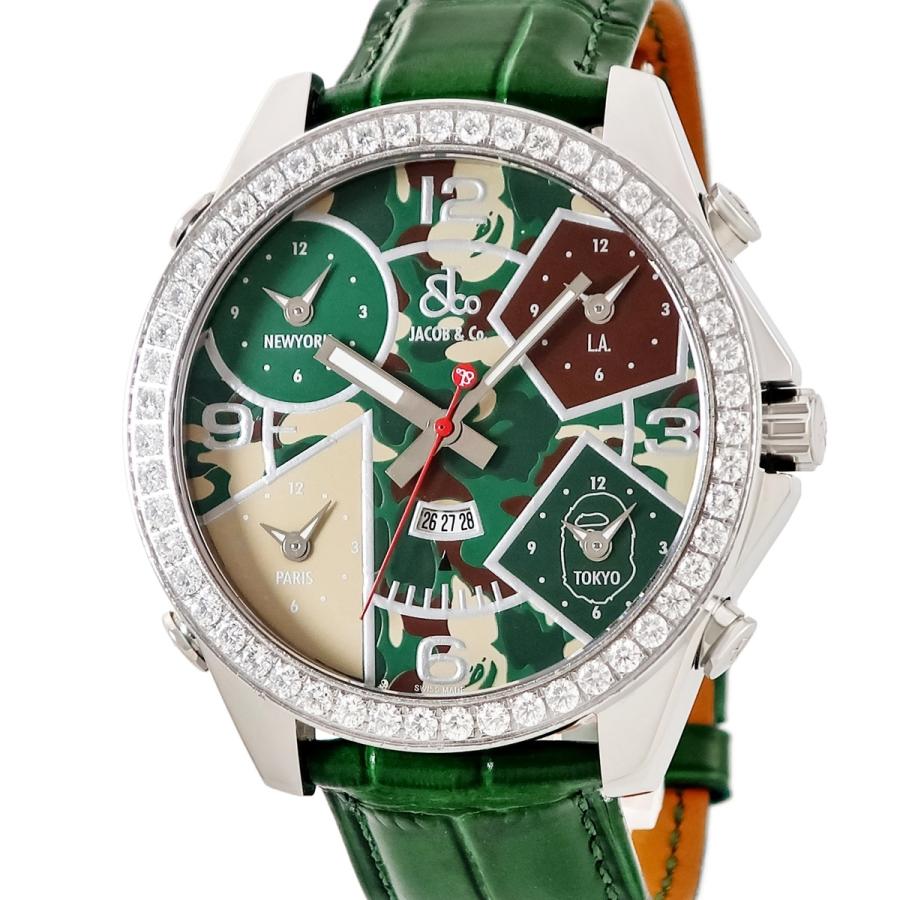 ジェイコブ　Jacob&co ファイブタイムタイムゾーン 47mm JACOB&CO（ジェイコブ） 【3年保証】 5タイムゾーン 47mm A BATHING