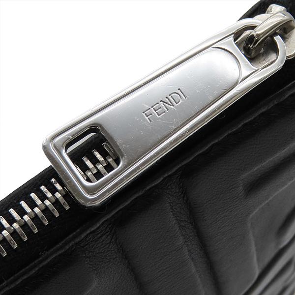 FENDI（フェンディ） クラッチバッグ ズッカ ズッカ エンボス レザー