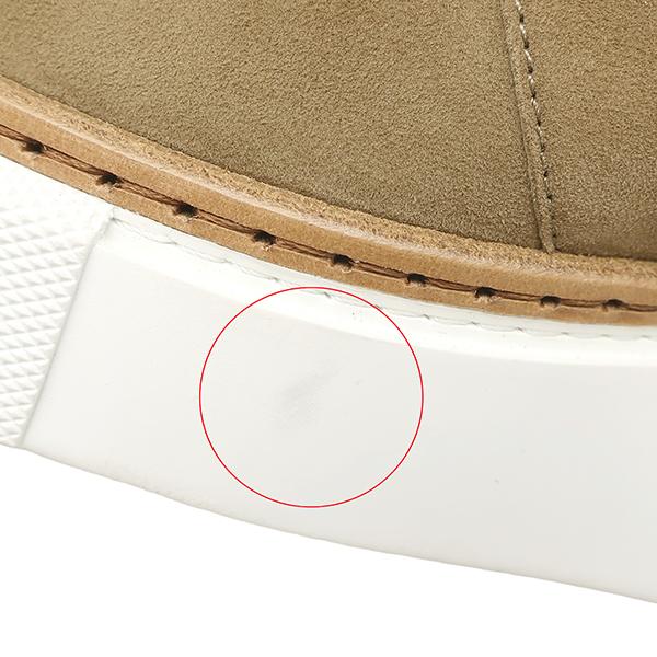 エルメス ブーツ スノーフレーク アンクルブーツ スウェード ベージュ ベージュゴビ×エクリュ #36 ショートブーツ ソルド品 H222051Zの画像